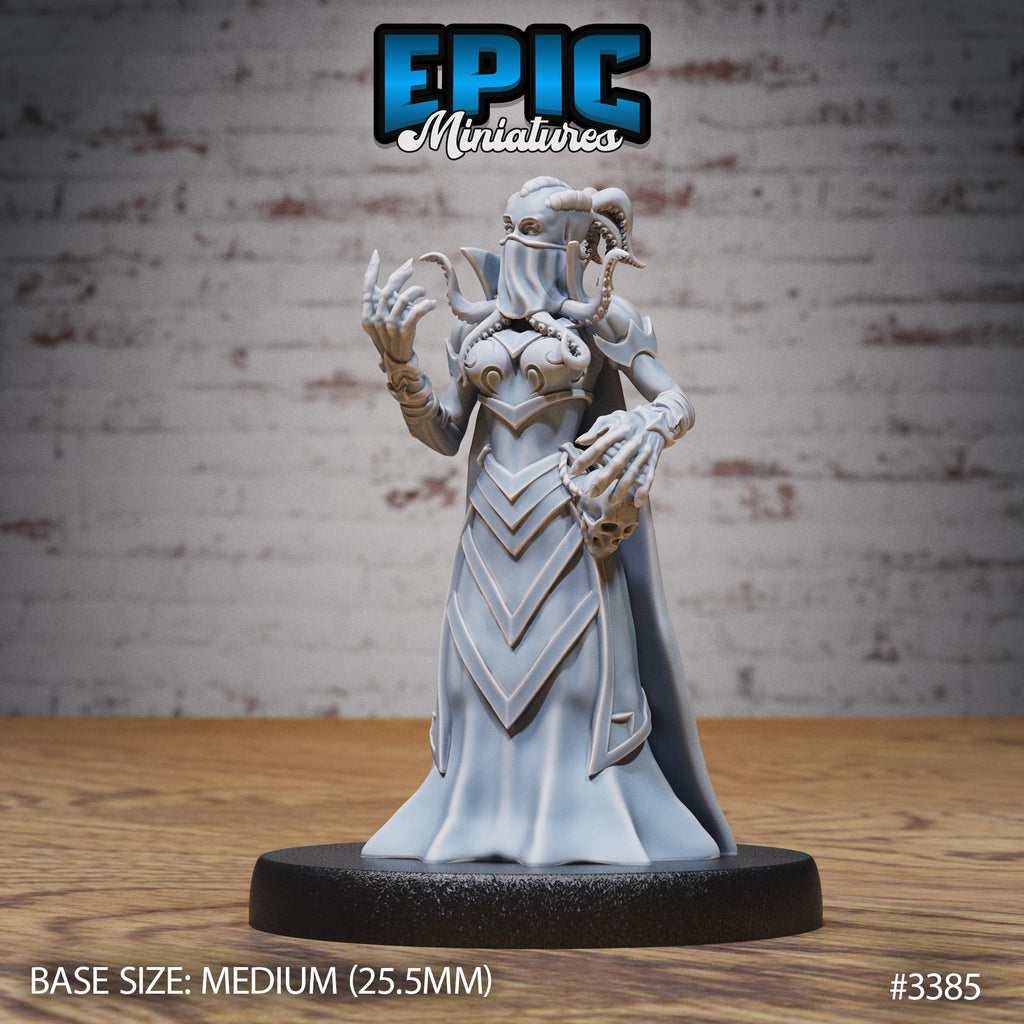 Mind Eater Female Option #3385 front DND miniature Planar Adventure 16k resin