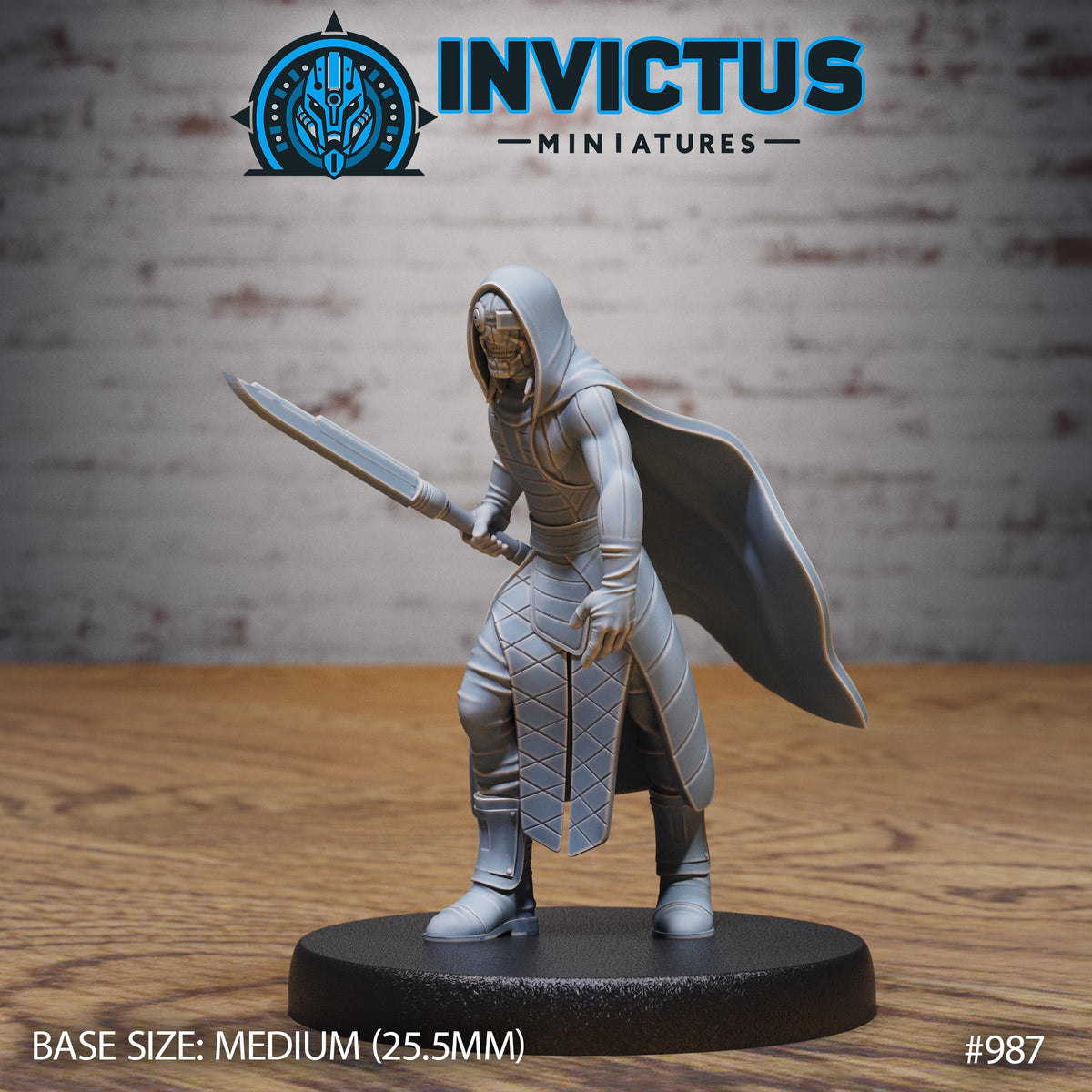 Spy Emissary Squad Option #987 front DND miniature Spy Assault 16k resin