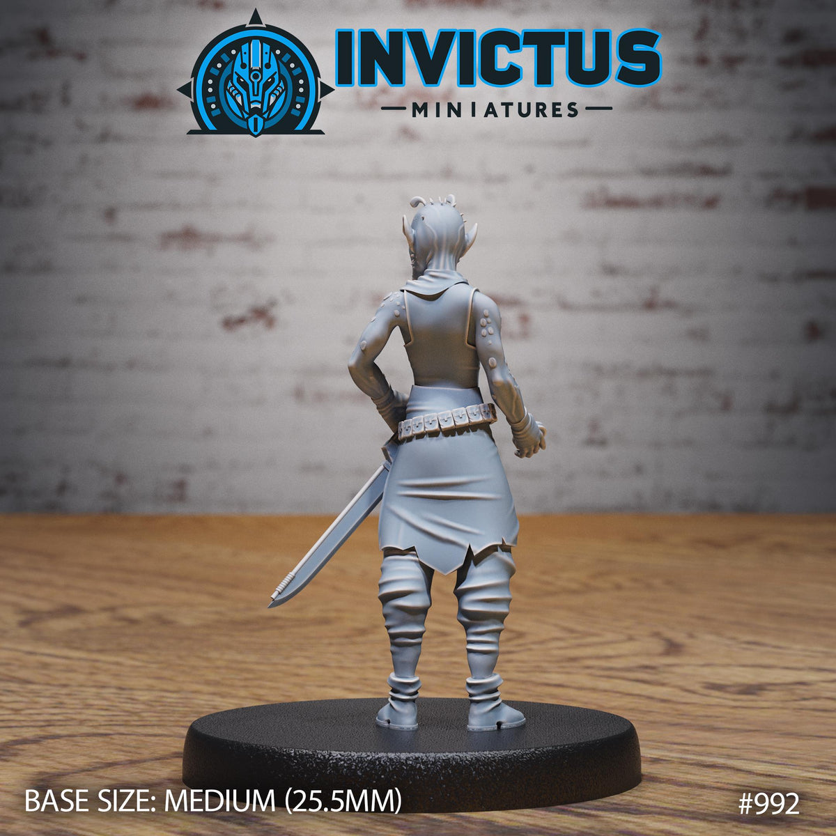 Spy Emissary Squad Option #992 back DND miniature Spy Assault 16k resin