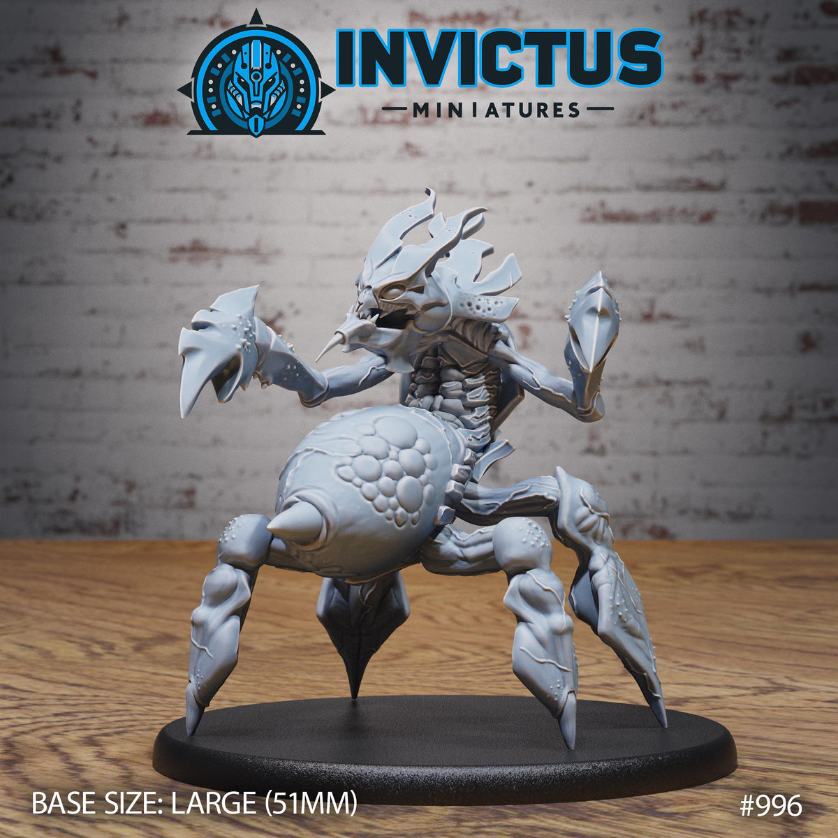 Insect Queen Squad Option #996 front DND miniature Spy Assault 16k resin