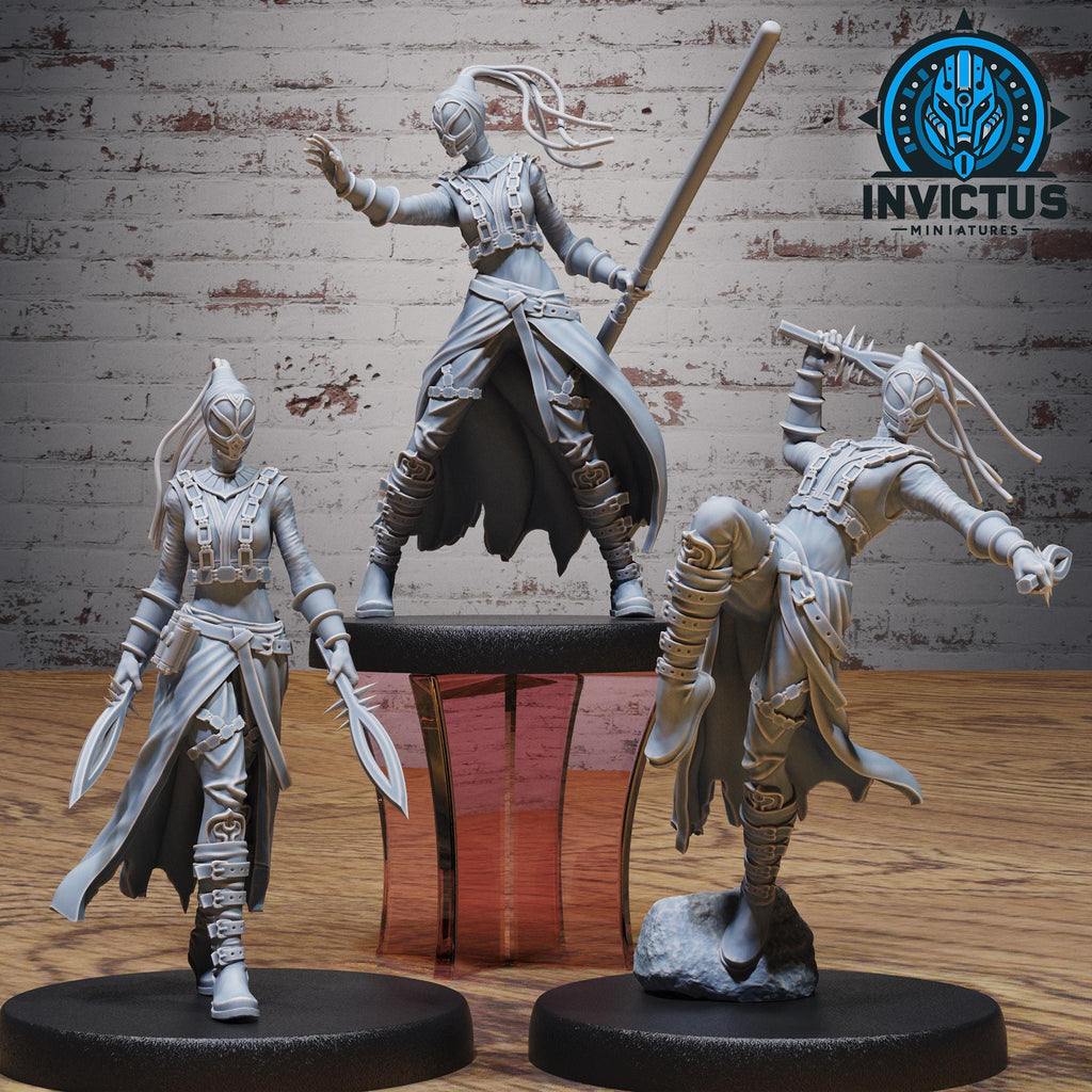Bounty Hunter Set of 3 DND miniatures group photo Spy Assault