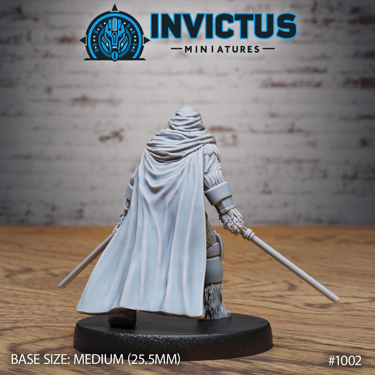 Wooly Rebel Option #1002 back DND miniature Shadows of the Threat 16k resin