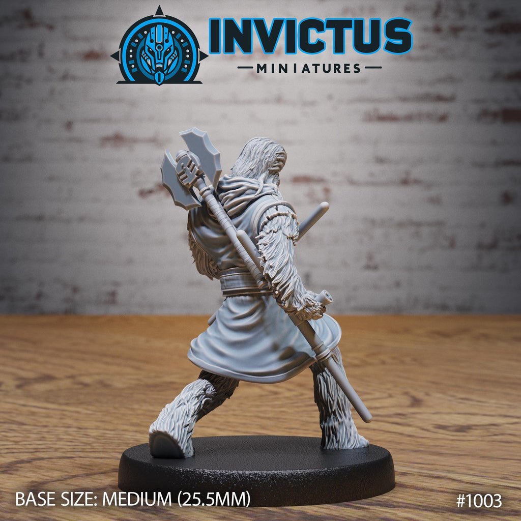 Wooly Rebel Option #1003 back DND miniature Shadows of the Threat 16k resin