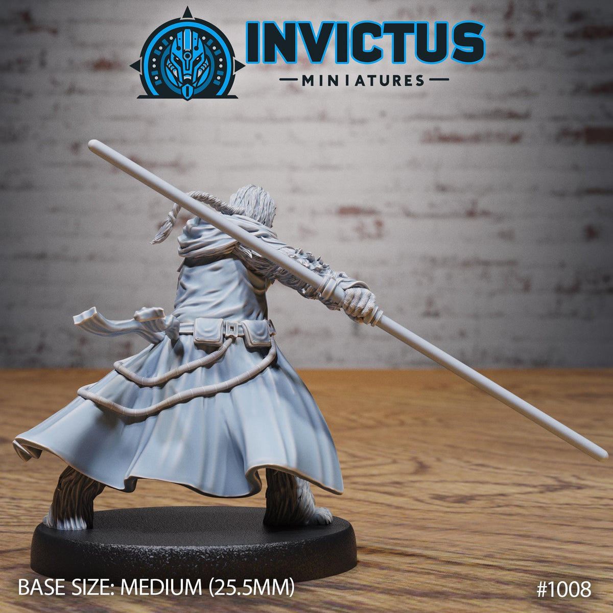 Wooly Rebel Option #1008 back DND miniature Shadows of the Threat 16k resin