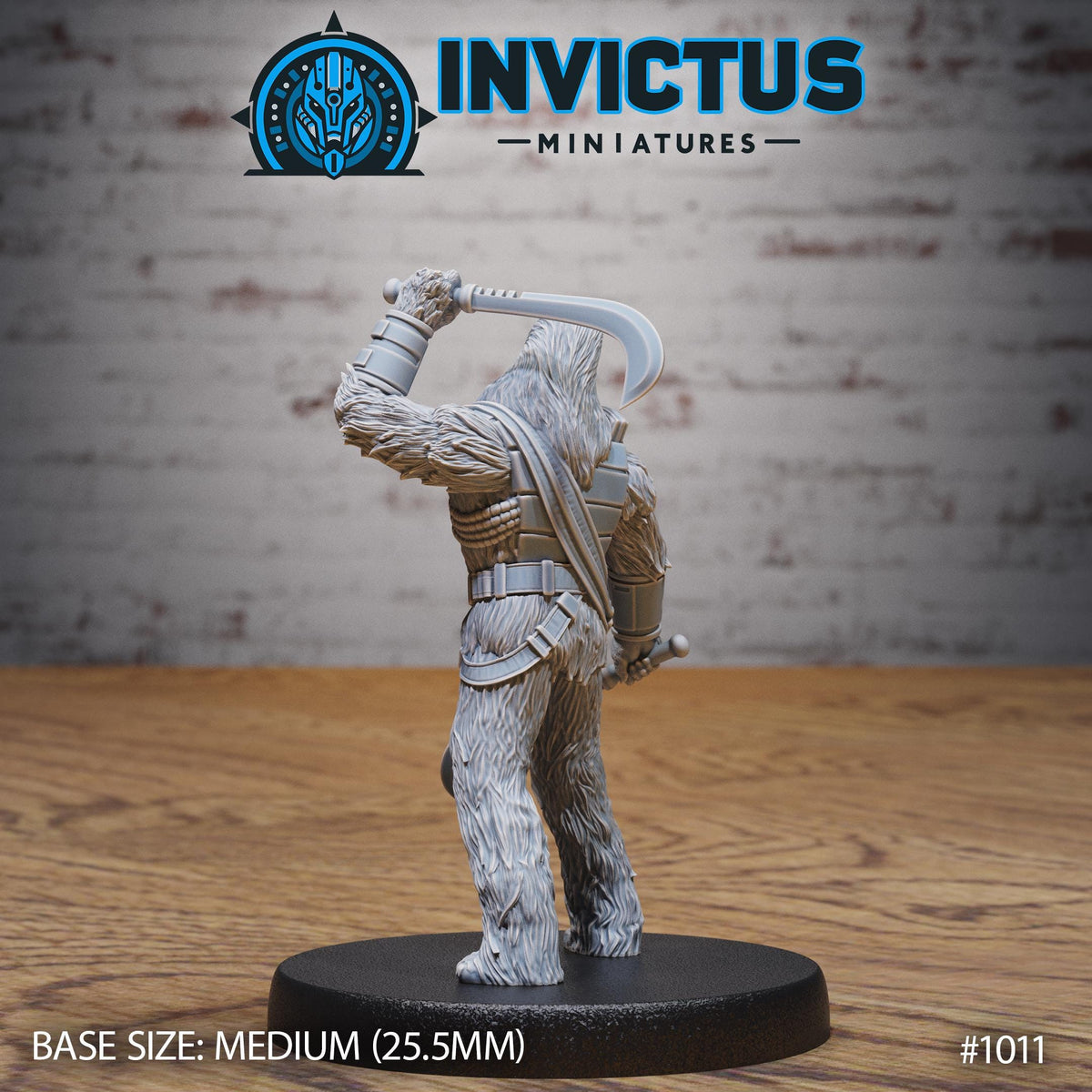 Wooly Rebel Option #1011 back DND miniature Shadows of the Threat 16k resin