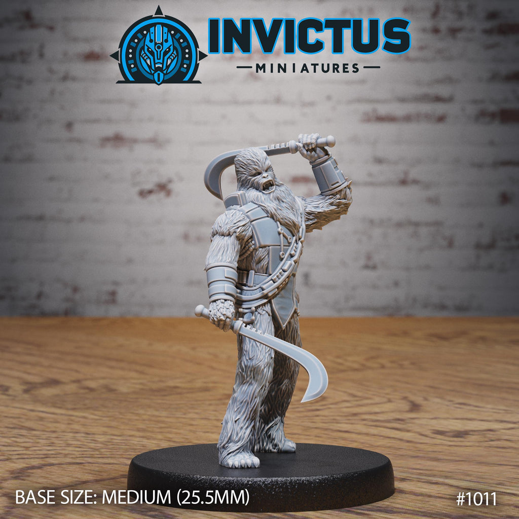 Wooly Rebel Option #1011 front DND miniature Shadows of the Threat 16k resin