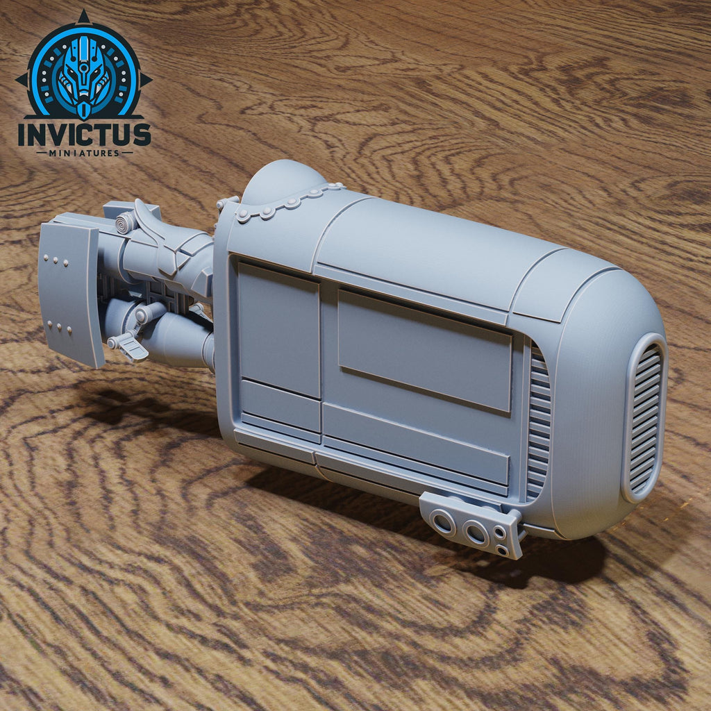 Gravy Bike 4 inch length front DND miniature Shadows of the Threat 16k resin