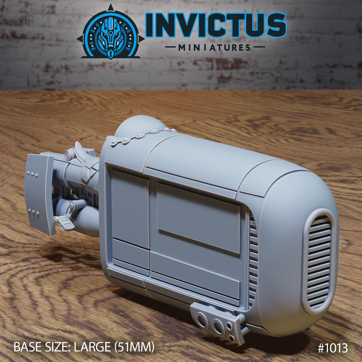 Gravy Bike 8 inch length front DND miniature Shadows of the Threat 16k resin