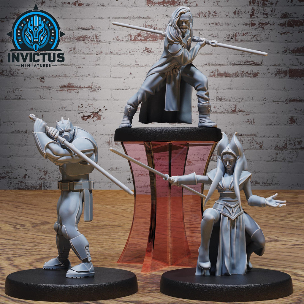 Shadow Alliance Set of 3 DND Miniature Shadows of the Threat Collection Dungeons and Dragons-TTRPG Mini Space Wars Star Adventure Starfinder DND miniatures group photo