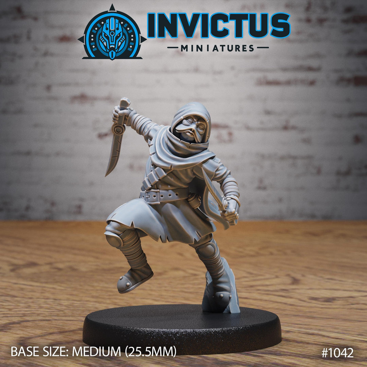 Borderworld Gang Option #1042 front DND miniature Borderworld Wardens 16k resin