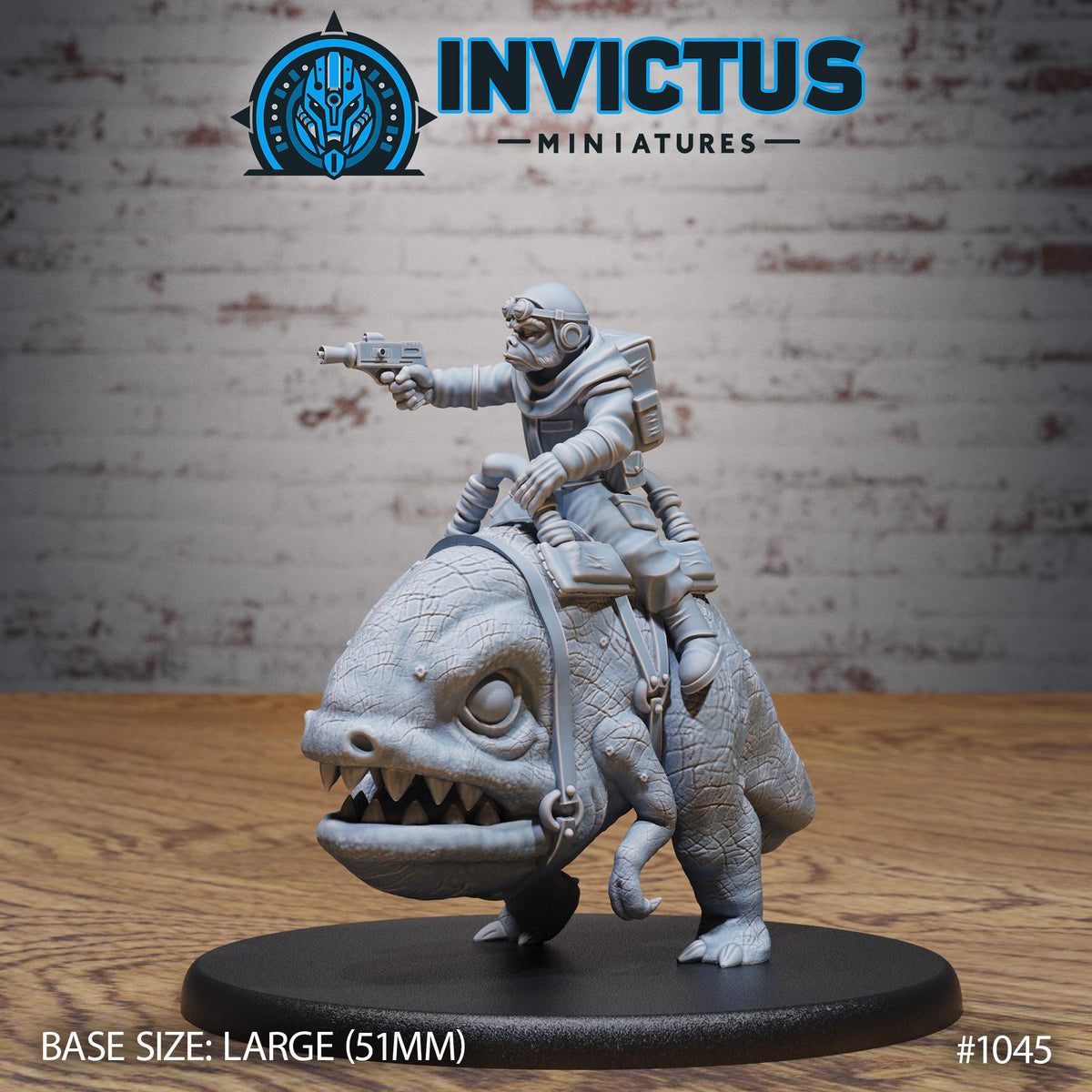 Borderworld Gang Rider Option #1045 front DND miniature Borderworld Wardens 16k resin