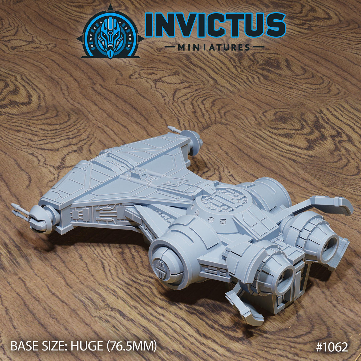 Corvette Defender DND Miniature Forgotten Frontier Collection Dungeons and Dragons-TTRPG Sci-Fi Mini Space Wars Star Starfinder Spelljammer Corvette Defender back DND miniature  16k resin
