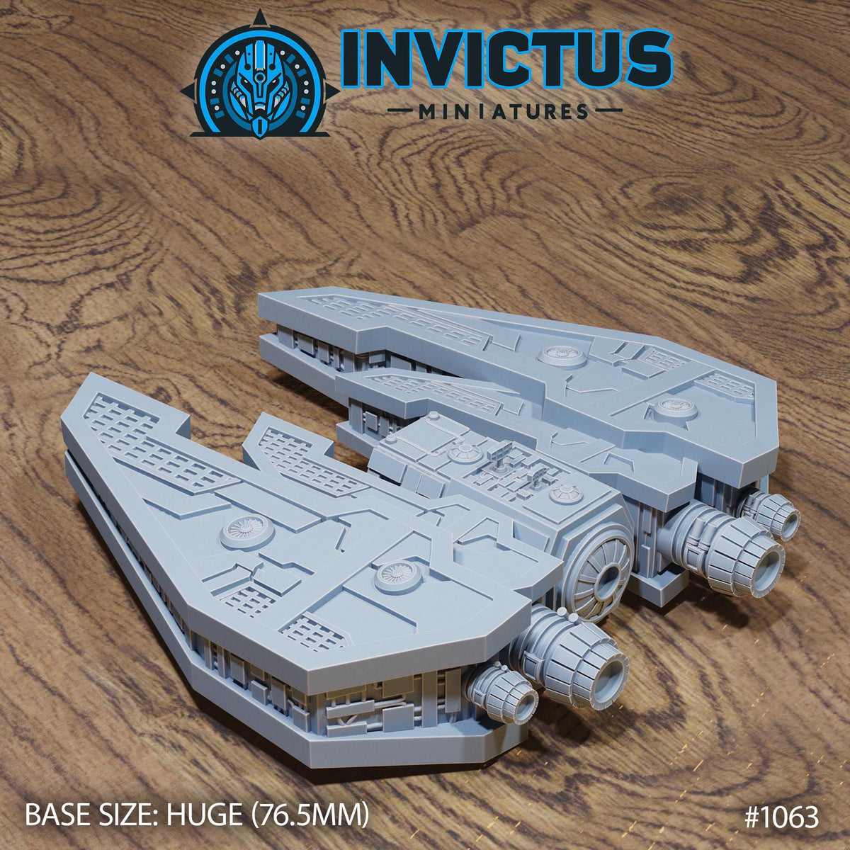 Hermit Interceptor DND Miniature Forgotten Frontier Collection Dungeons and Dragons-TTRPG Sci-Fi Mini Space Wars Star Starfinder Spelljammer Hermit Interceptor front DND miniature  16k resin