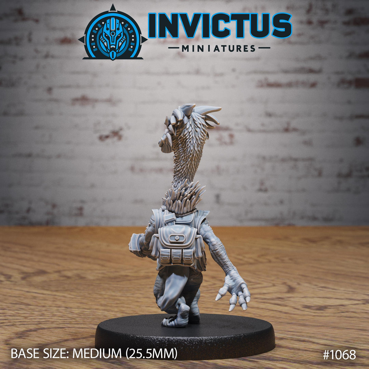 Longer Alien Army of 3 Option #1068 back DND miniature Forgotten Frontier 16k resin