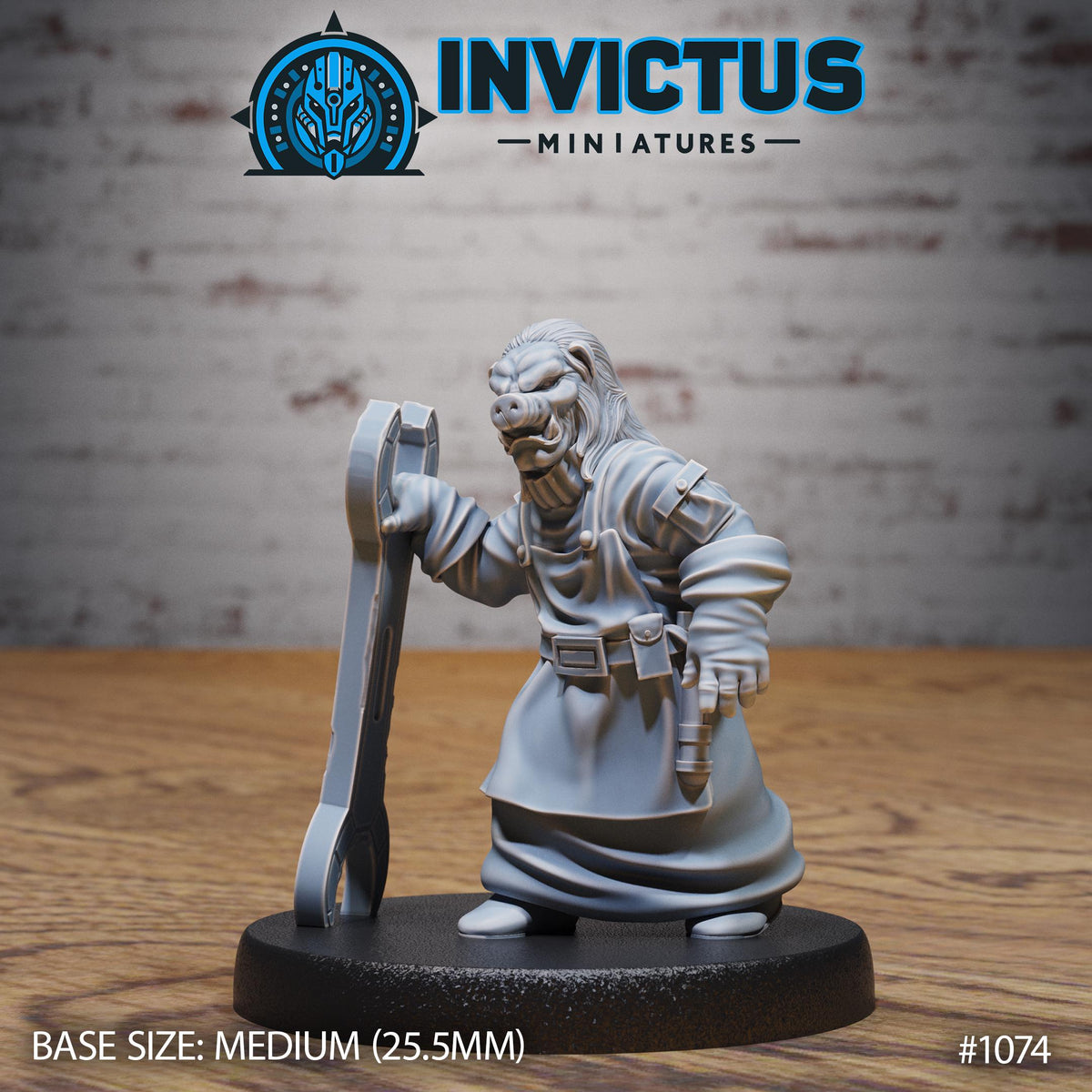 Star Blacksmith Army of 3 DND Miniature Forgotten Frontier Collection Dungeons and Dragons-TTRPG Mini Space Wars Star Starfinder Spelljammer Option #1074 front DND miniature  16k resin