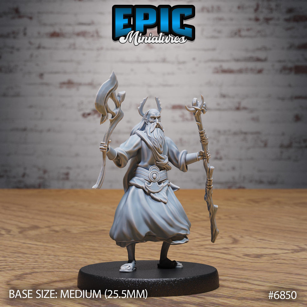 Druid Mimir Avatar Option #6850 front DND miniature Norse Barbarians 16k resin