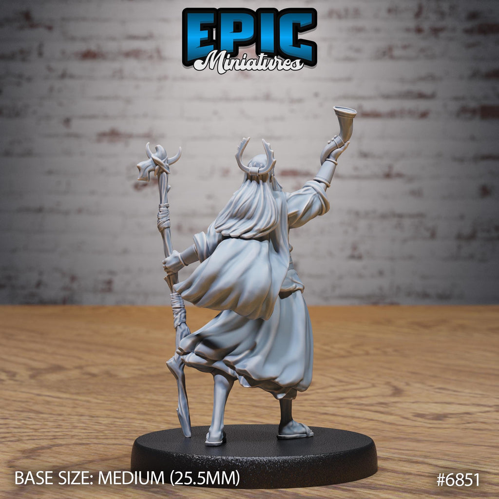 Druid Mimir Avatar Option #6851 back DND miniature Norse Barbarians 16k resin