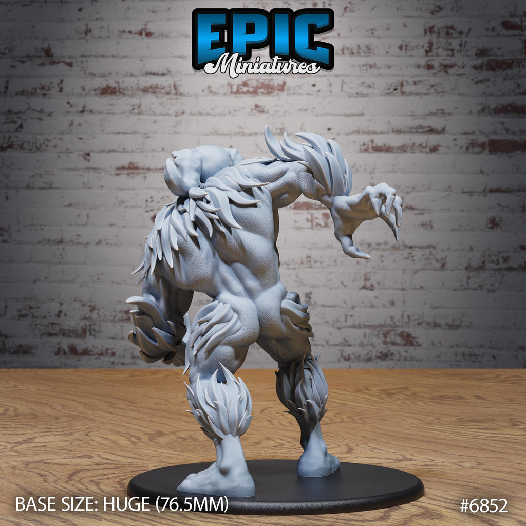 Abominable Yeti Option #6852 back DND miniature Norse Barbarians 16k resin