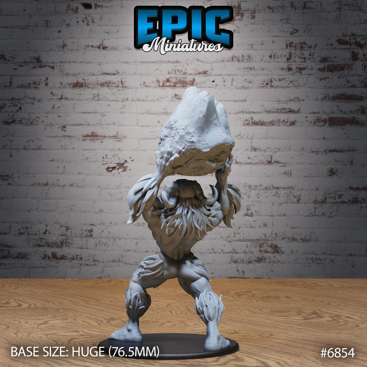 Abominable Yeti Option #6854 back DND miniature Norse Barbarians 16k resin