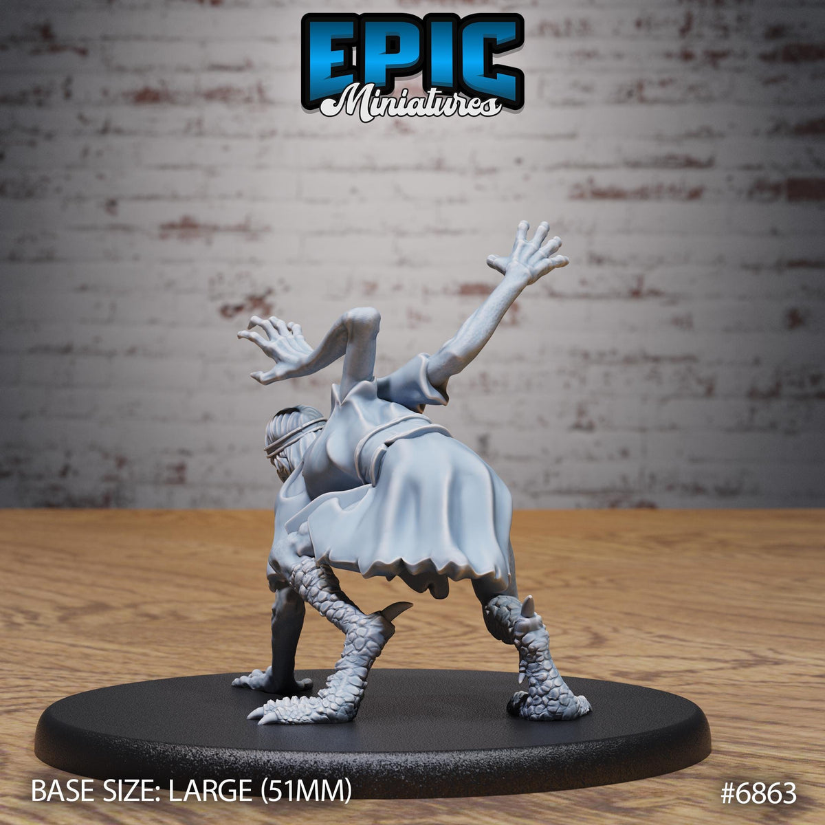 Norse Volva Option #6863 back DND miniature Norse Barbarians 16k resin