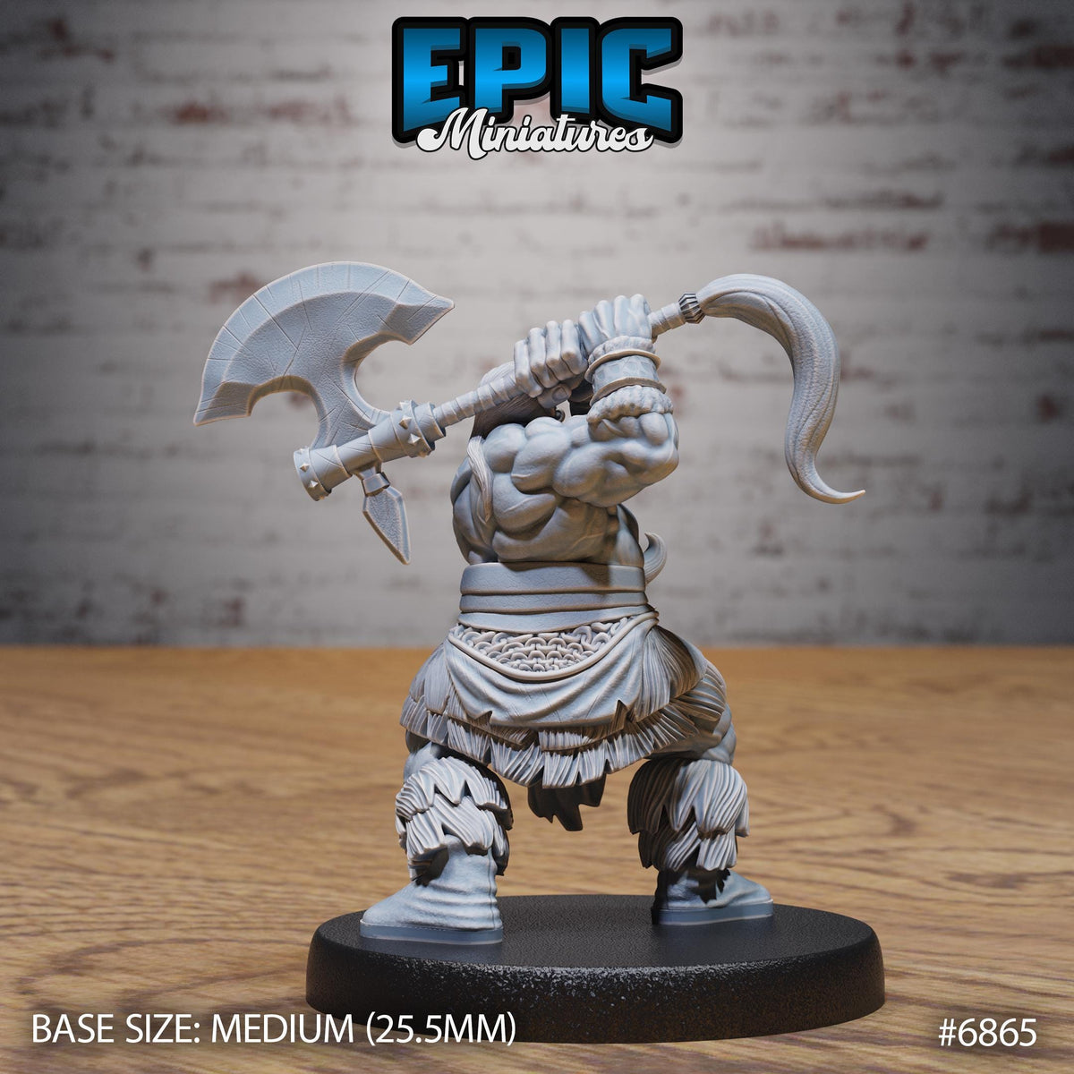 Viking Barbarian Option #6865 back DND miniature Norse Barbarians 16k resin