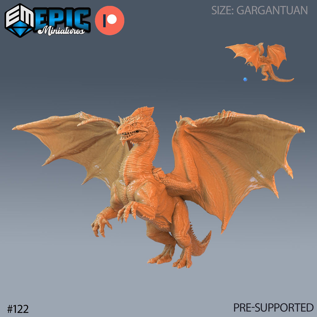 White Dragon Set of 3 DND Mini | Arctic Nights Collection | TTRPG | Ancient Adult Young Ancient White Dragon front DND miniature  16k resin