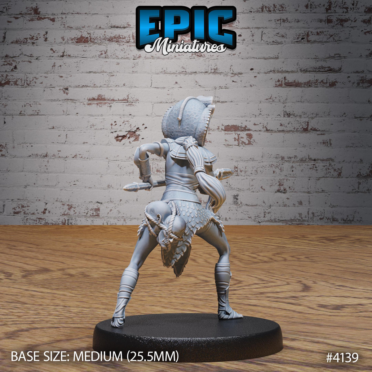 Cleopatra Royal Guard Option #4139 back DND miniature Bone Dry Desert 16k resin