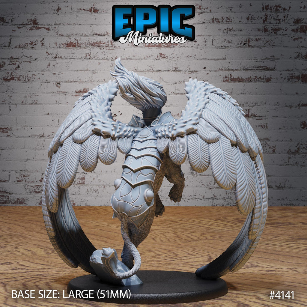 Sphinx Prime Option #4141 back DND miniature Bone Dry Desert 16k resin