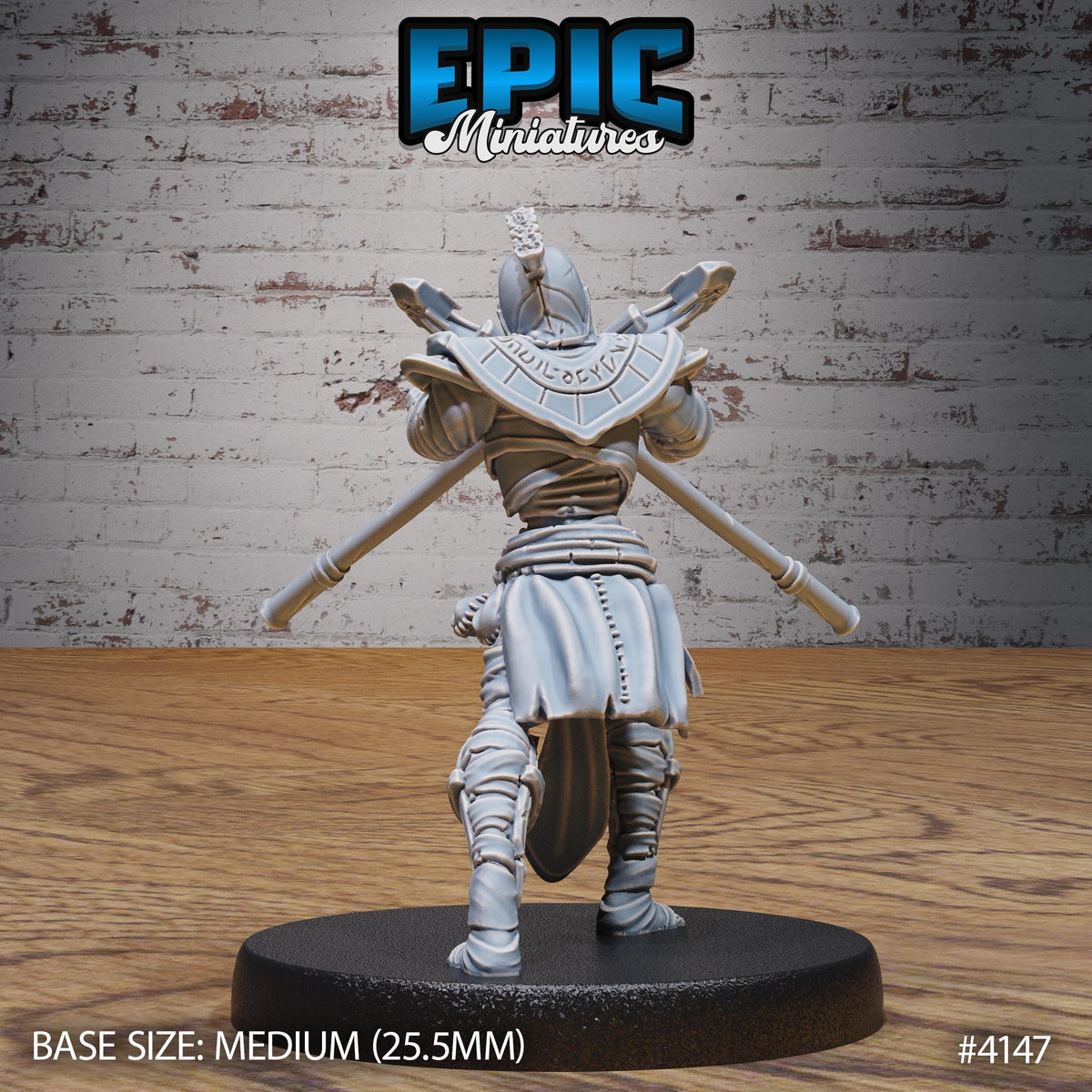 Mummy Warrior Option #4147 back DND miniature Bone Dry Desert 16k resin