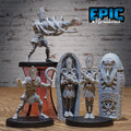 Ancient Egyptian High Priest Set of 5 DND miniatures group photo Bone Dry Desert