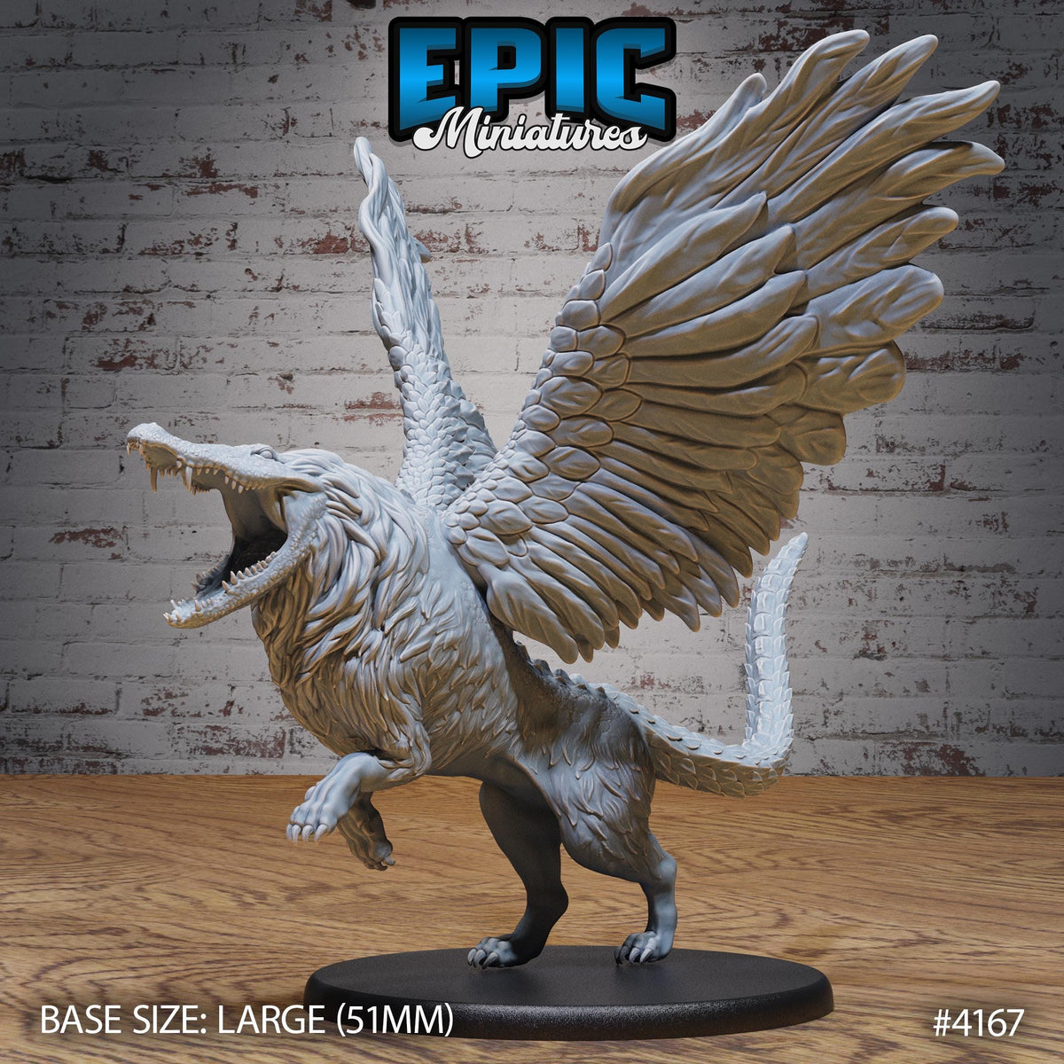 Ammit Beast Option #4167 front DND miniature Bone Dry Desert 16k resin
