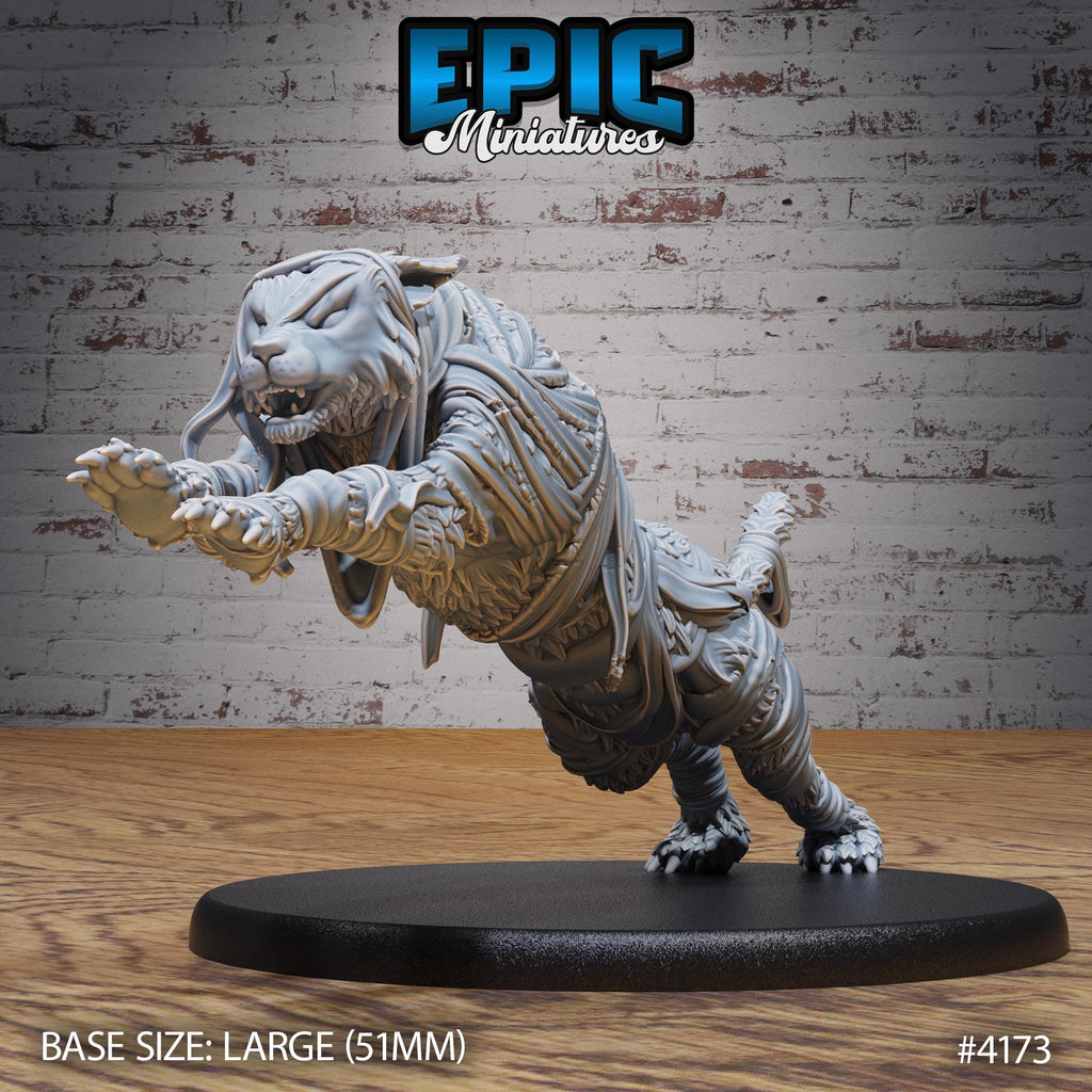 Lynx Mummy Option #4173 front DND miniature Bone Dry Desert 16k resin