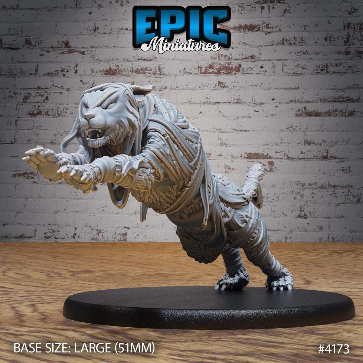 Lynx Mummy Option #4173 front DND miniature Bone Dry Desert 16k resin