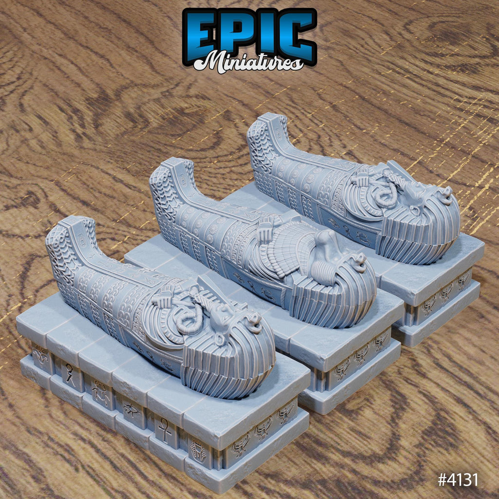 Ancient Egyptian Tombs Set DND miniature Bone Dry Desert photo 13
