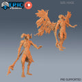 The Forgotten God Set of 2 DND Minis | Corrupted Forest Collection | TTRPG | Beyond Witchlight Prismeer Feywild Hourglass Coven DND miniatures group photo