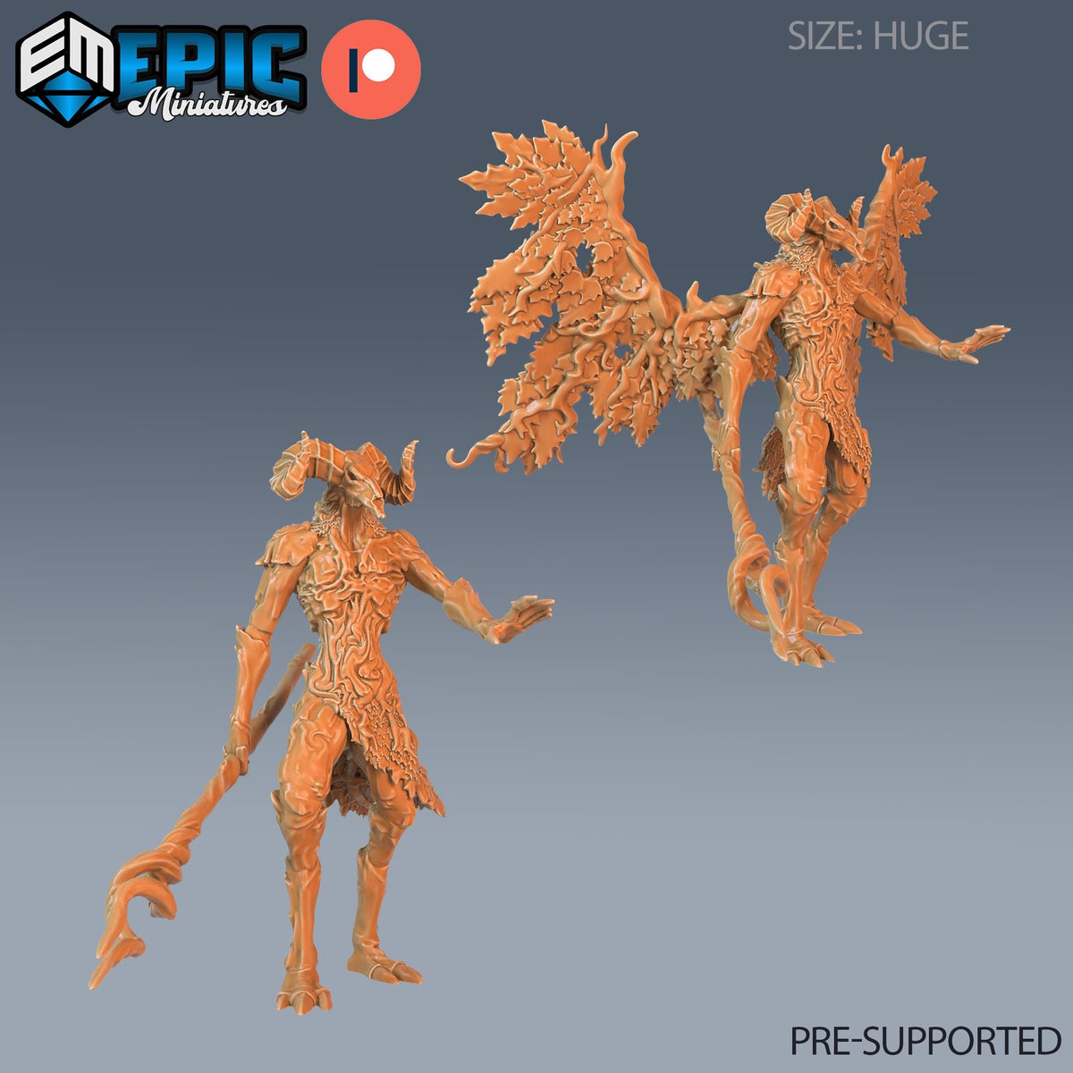 The Forgotten God Set of 2 DND Minis | Corrupted Forest Collection | TTRPG | Beyond Witchlight Prismeer Feywild Hourglass Coven DND miniatures group photo