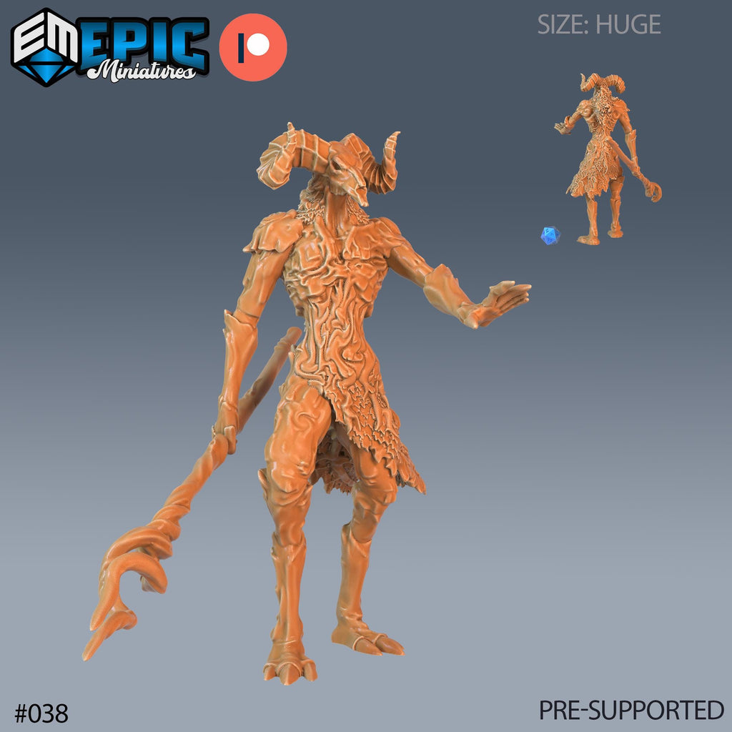 The Forgotten God Set of 2 DND Minis | Corrupted Forest Collection | TTRPG | Beyond Witchlight Prismeer Feywild Hourglass Coven Option #038 front DND miniature  16k resin