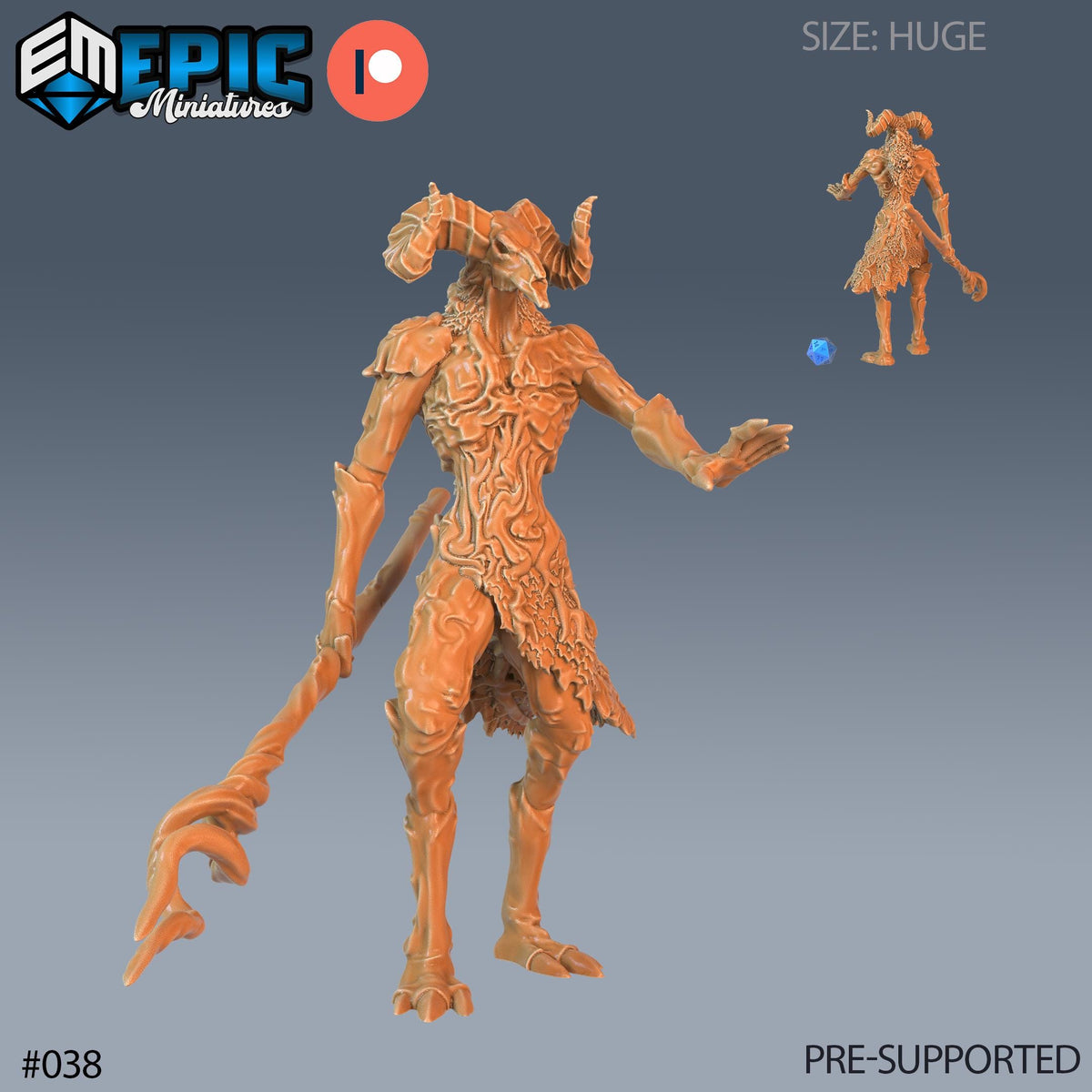 The Forgotten God Set of 2 DND Minis | Corrupted Forest Collection | TTRPG | Beyond Witchlight Prismeer Feywild Hourglass Coven Option #038 front DND miniature  16k resin