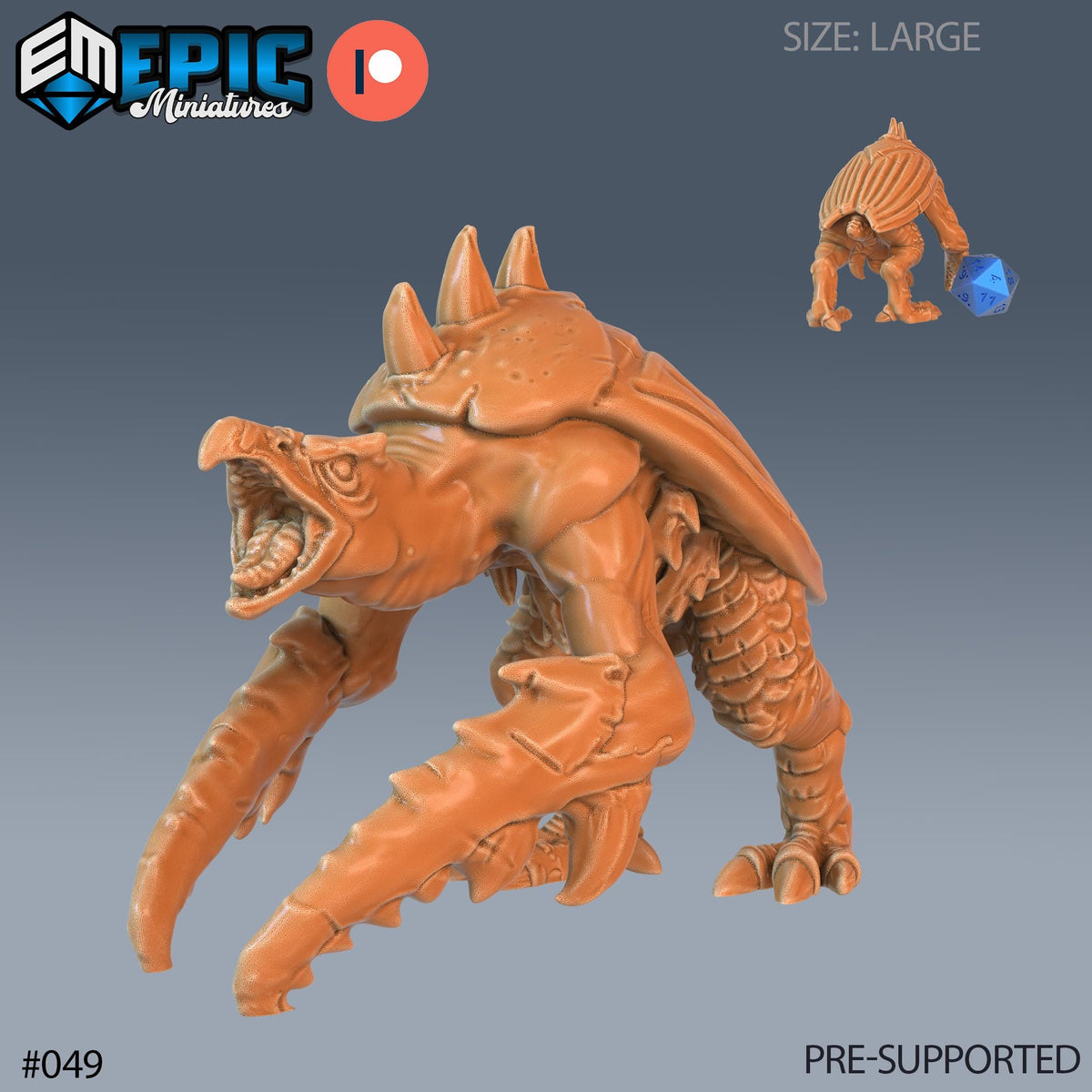 Hook Horror Set of 4 DND Minis | Corrupted Forest Collection | TTRPG | Beyond Witchlight Prismeer Feywild Hourglass Coven Option #049 front DND miniature  16k resin