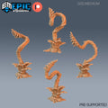 Plant Tentacles Set of 4 DND Minis | Corrupted Forest Collection | TTRPG | Beyond Witchlight Prismeer Feywild Hourglass Coven DND miniatures group photo