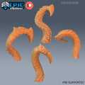 Kraken Tentacles Set of 4 DND Minis | Endless Depth Collection | TTRPG | Nautical Ocean Chult Sahuagin Crushing Wave Maelstrom Sea Monster DND miniatures group photo