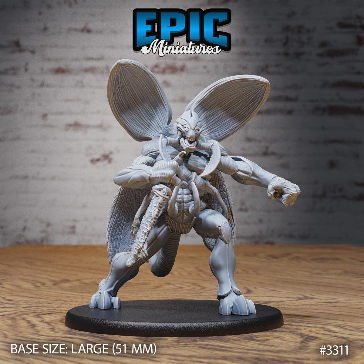 Demonic Insect General Set of 3 DND miniatures group photo Insectoid Jungle