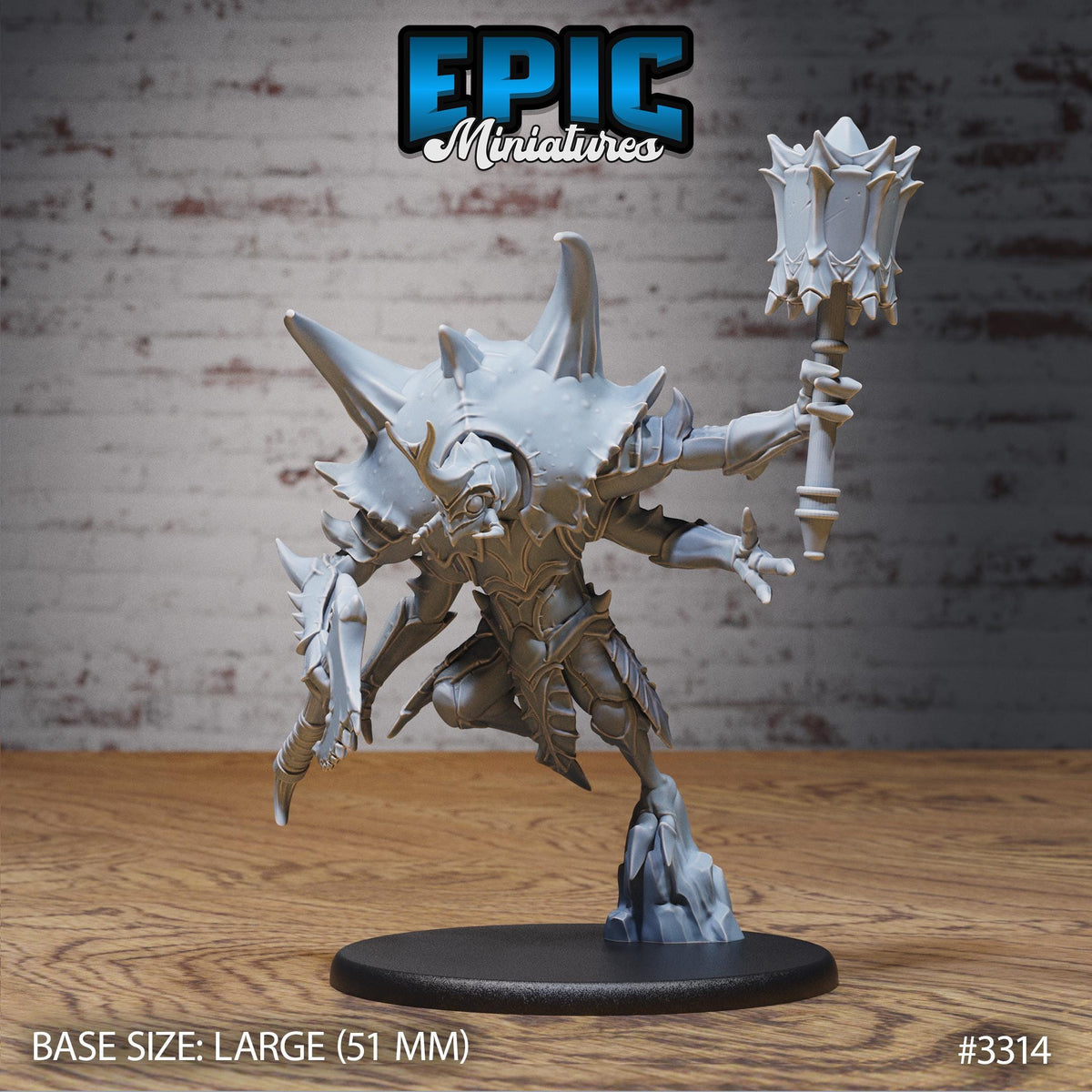 Insect Hulk Option #3314 front DND miniature Insectoid Jungle 16k resin