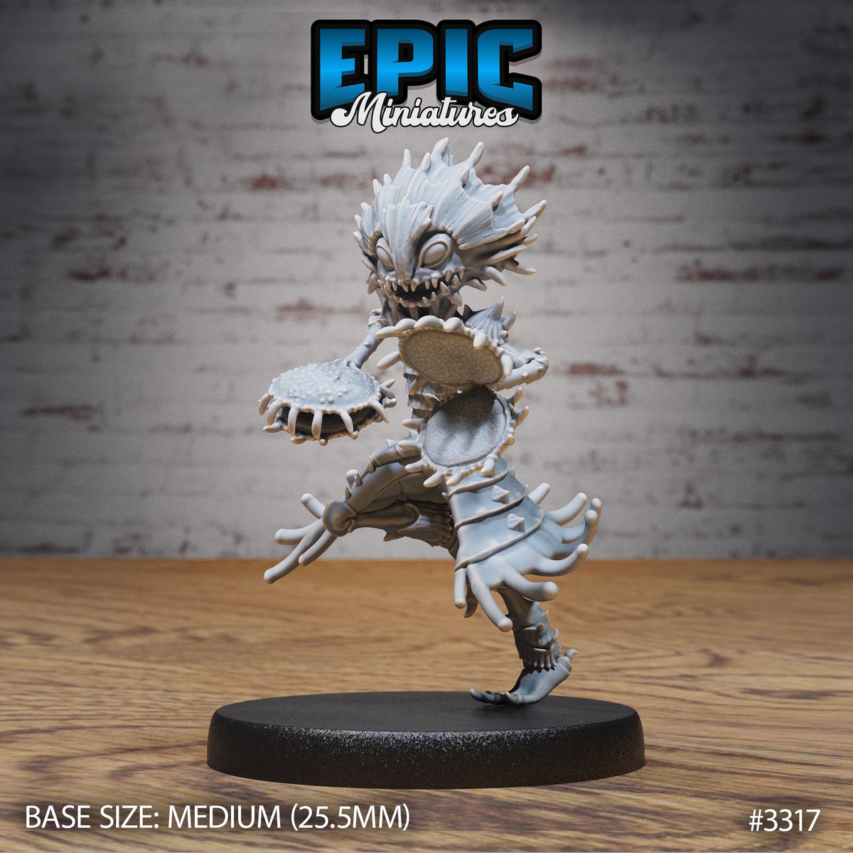 Flytrap Dryad Option #3317 front DND miniature Insectoid Jungle 16k resin