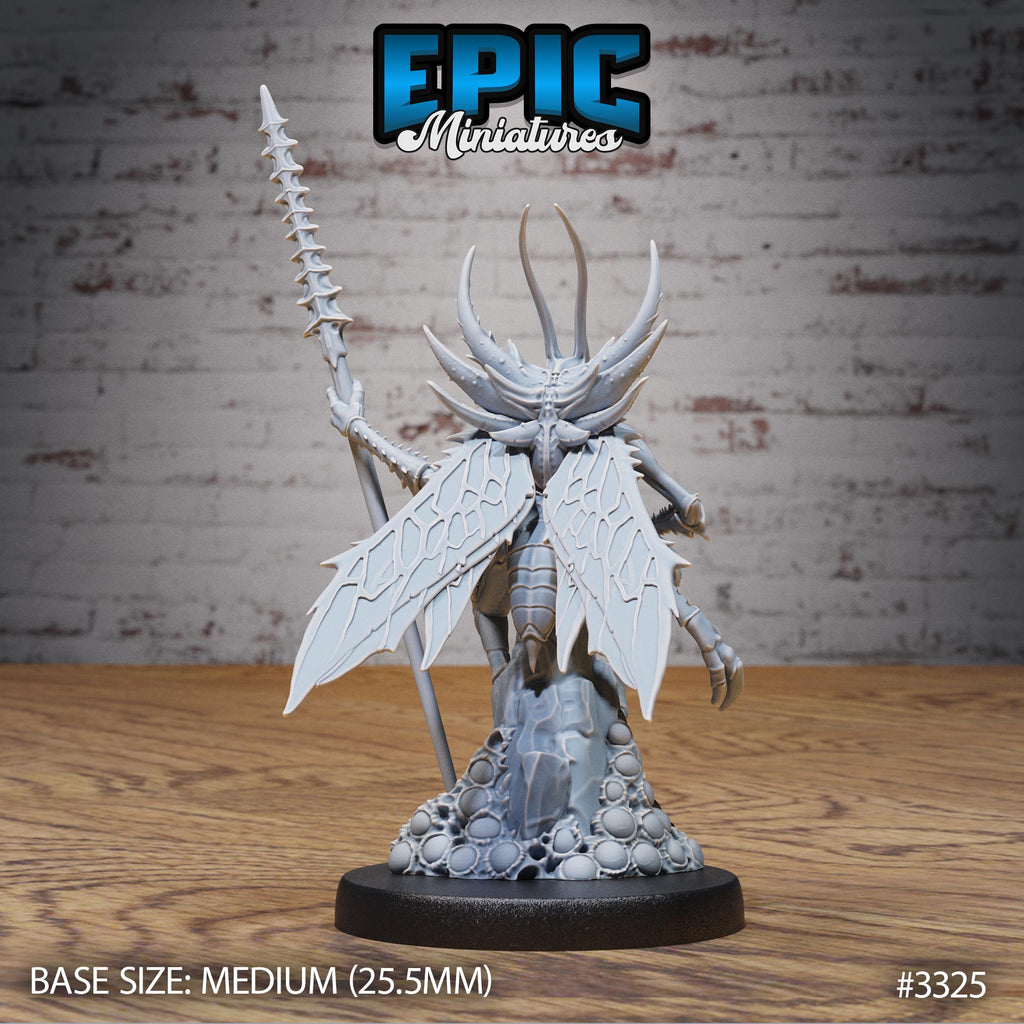 Mosquito Folk Option #3325 back DND miniature Insectoid Jungle 16k resin