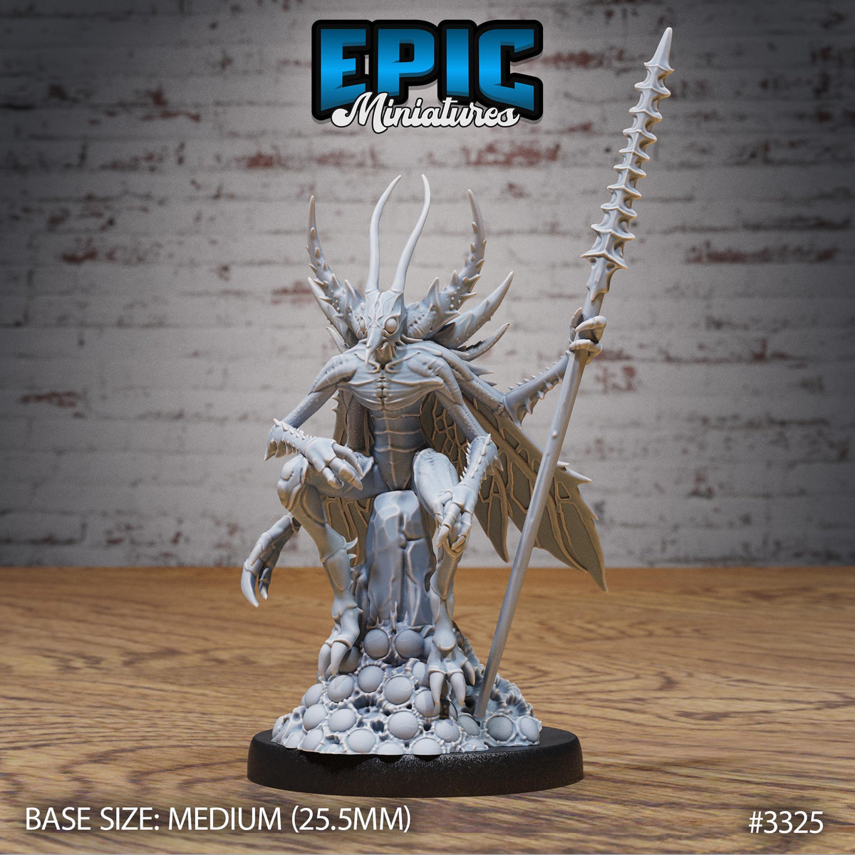 Mosquito Folk Option #3325 front DND miniature Insectoid Jungle 16k resin