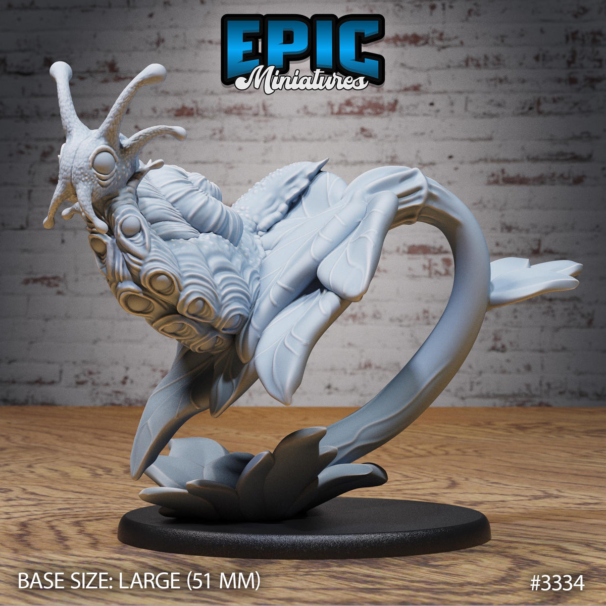 Giant Jungle Snail Option #3334 front DND miniature Insectoid Jungle 16k resin