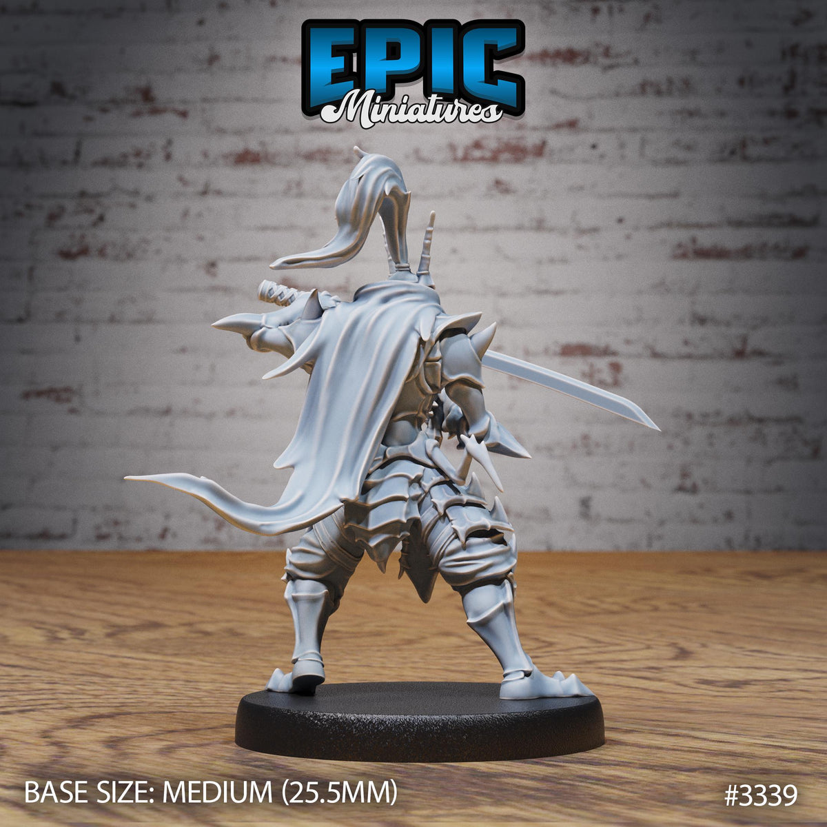 Ninja Insect Warrior Option #3339 back DND miniature Insectoid Jungle 16k resin