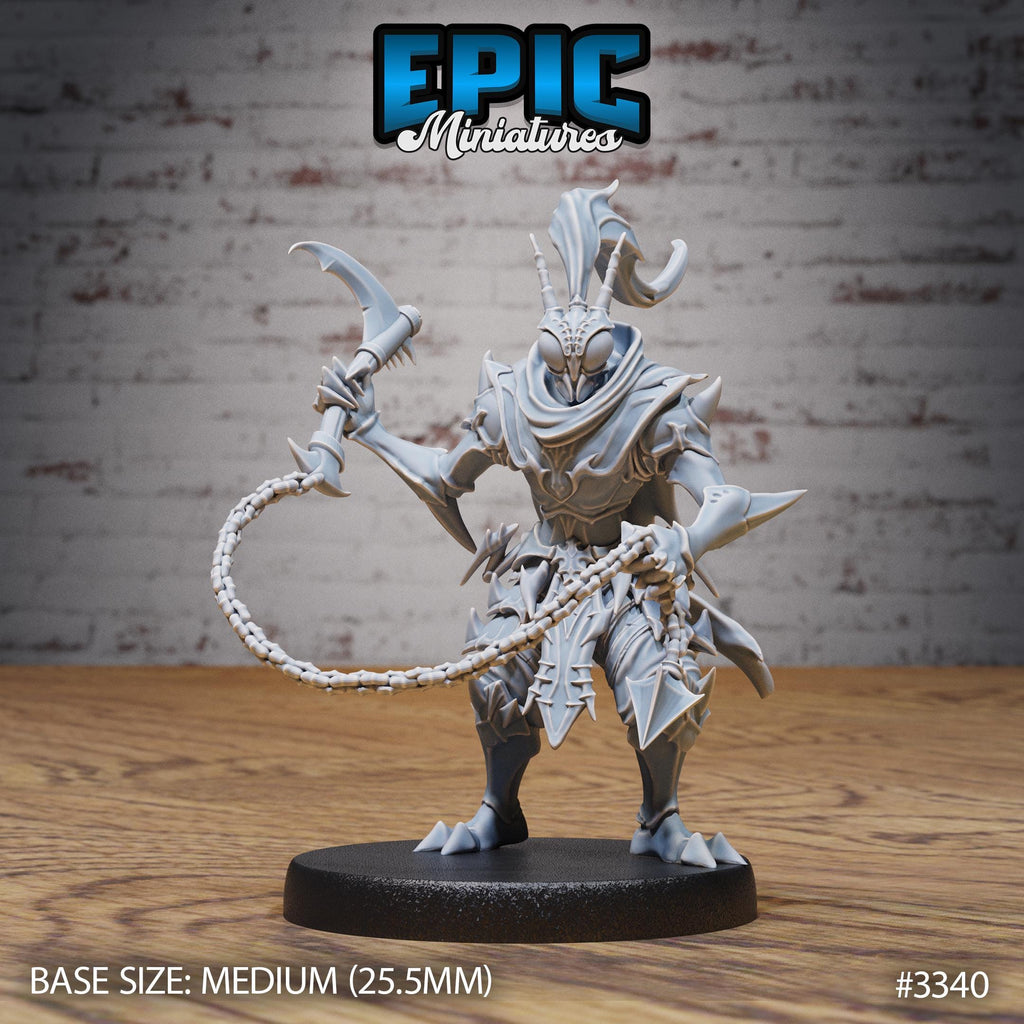Ninja Insect Warrior Option #3340 front DND miniature Insectoid Jungle 16k resin