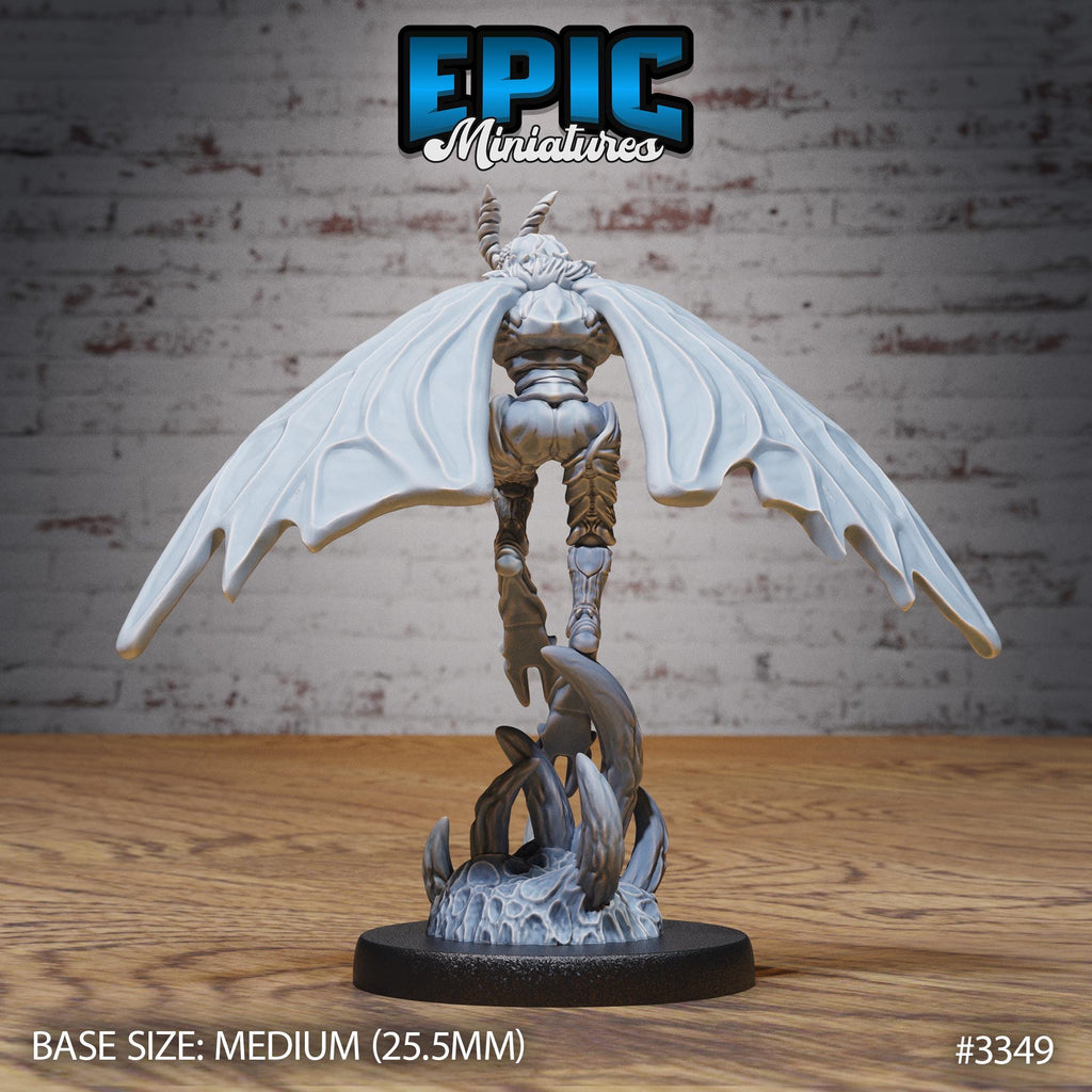 Moth Folk Warrior Option #3349 back DND miniature Insectoid Jungle 16k resin
